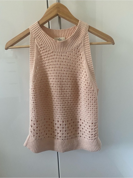 Wilfred Tops - Wilfred sleeveless knit in Soft Peach